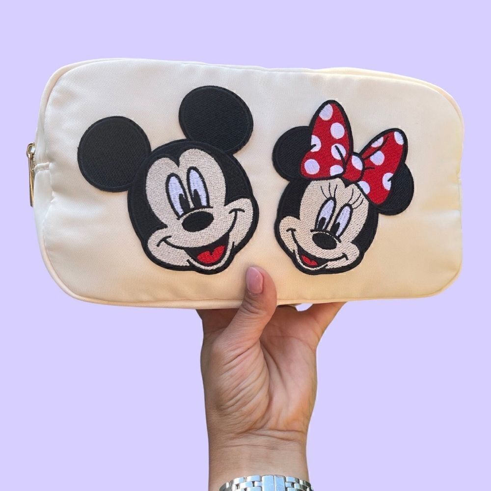 Minnie and Mickey Embroidered Sticker Patches NEW